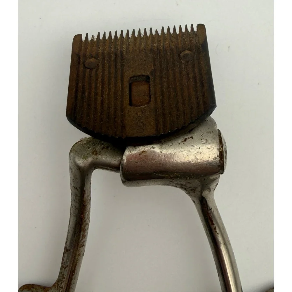Vintage X-CEL Manual Hand Hair Clippers Barber Shop Tool Rustic Antique Decor